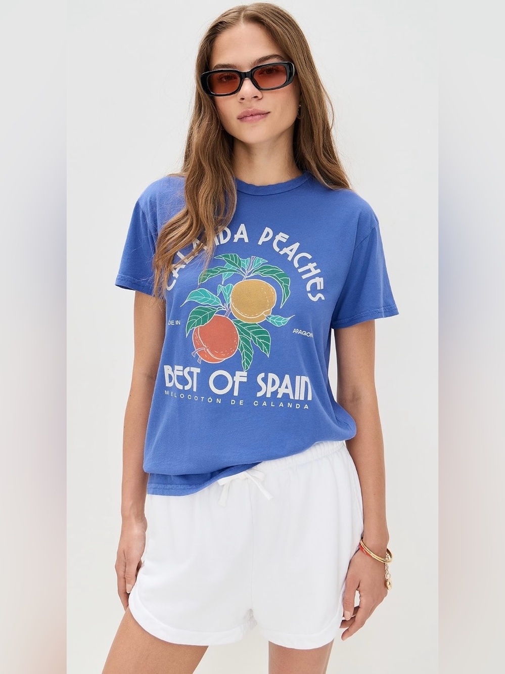 RETROBRAND Los Angeles Calanda Peaches "Best of Spain" Statement T-Shirt